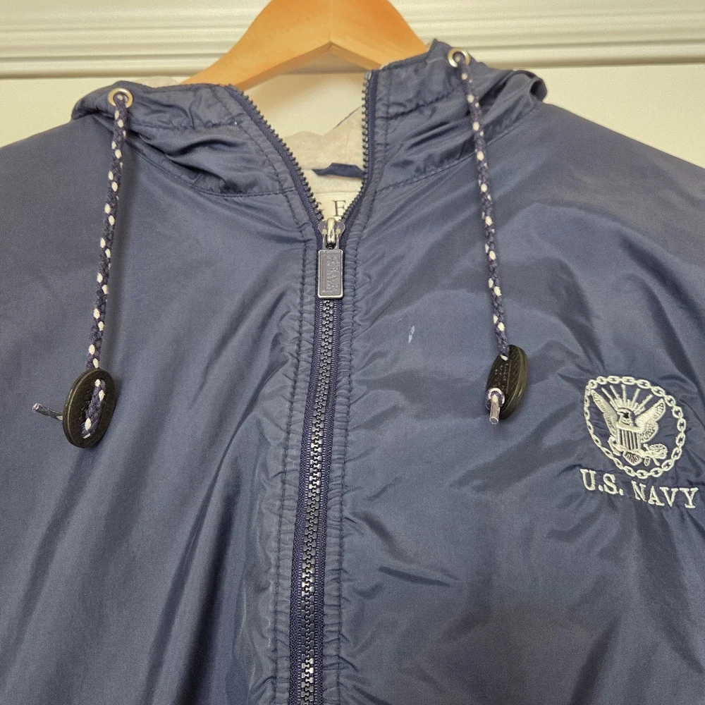 Vintage Navy Midshipman Gear For Sports Blue Military Vintage Jacket XL